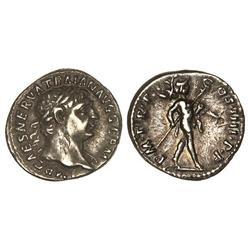 ROMAN COINS: ROMAN EMPIRE - Denario. Acuñada el 101-102 d.C. TRAJANO. Anv.: IMP. CAES. NERVA TRAIAN.