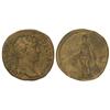 Image 1 : ROMAN COINS: ROMAN EMPIRE - Sestercio. Acuñada el 134-138 d.C. ADRIANO. Anv.: HADRIANVS AVG. COS. II