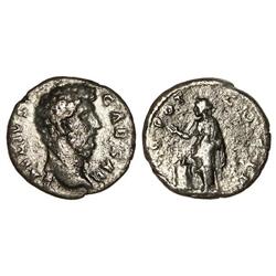 ROMAN COINS: ROMAN EMPIRE - Denario. Acuñada el 137 d.C. AELIO. Anv.: L. AELIVS CAESAR. Cabeza descu