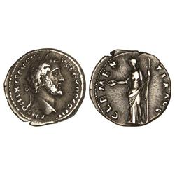 ROMAN COINS: ROMAN EMPIRE - Denario. Acuñada el 140-143 d.C. ANTONINO PÍO. Anv.: ANTONINVS AVG. PIVS