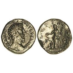 ROMAN COINS: ROMAN EMPIRE - Sestercio. Acuñada el 169-170 d.C. MARCO AURELIO. Anv.: M. ANTONINVS AVG
