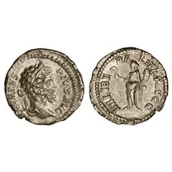 ROMAN COINS: ROMAN EMPIRE - Denario. Acuñada el 201-210 d.C. SEPTIMIO SEVERO. Anv.: SEVERVS PIVS AVG