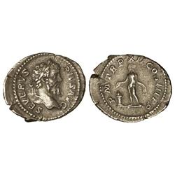 ROMAN COINS: ROMAN EMPIRE - Denario. Acuñada el 201-210 d.C. SEPTIMIO SEVERO. Anv.: SEVERVS PIVS AVG