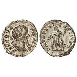 ROMAN COINS: ROMAN EMPIRE - Denario. Acuñada el 201-210 d.C. SEPTIMIO SEVERO. Anv.: SEVERVS PIVS AVG