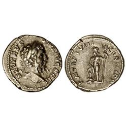 ROMAN COINS: ROMAN EMPIRE - Denario. Acuñada el 210 d.C. SEPTIMIO SEVERO. Anv.: SEVERVS PIVS AVG. BR