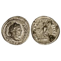 ROMAN COINS: ROMAN EMPIRE - Denario. Acuñada el 210-213 d.C. CARACALLA. Anv.: ANTONINVS PIVS AVG. BR