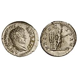 ROMAN COINS: ROMAN EMPIRE - Denario. Acuñada el 210-213 d.C. CARACALLA. Anv.: ANTONINVS PIVS AVG. BR