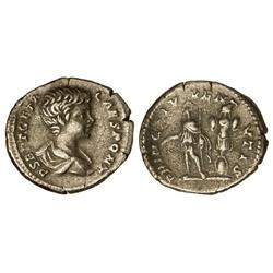 ROMAN COINS: ROMAN EMPIRE - Denario. Acuñada el 199-202 d.C. GETA. Anv.: P. SEPT. GETA CAES. PONT. B