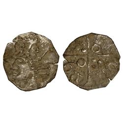 MEDIEVAL COINS: CATALONIA-ARAGÓN - 1/3 Croat. ALFONS IV. BARCELONA. Anv.: Efigie coronada a izquierd