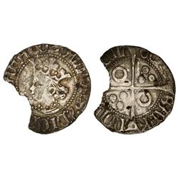MEDIEVAL COINS: CATALONIA-ARAGÓN - Croat. ALFONS IV. PERPINYÀ. Anv.: ¶:ALFONS9:DI:GR(´A_RX_)ARAGO:. 