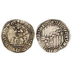 MEDIEVAL COINS: CATALONIA-ARAGÓN - Carlí. ALFONS IV. NÀPOLS. Anv.: ¶DNS¶M¶ADIVT¶ET¶EGO¶D¶I¶M. Rey de