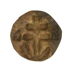 MEDIEVAL COINS: LOCAL COINS OF CATALONIA AND PELLOFES - Pellofa. S/F. SANTA ANA. BARCELONA. Latón. S