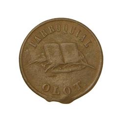 MEDIEVAL COINS: LOCAL COINS OF CATALONIA AND PELLOFES - Pellofa. S/F. OLOT. Fe. (Golpes en cospel). 