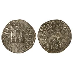 MEDIEVAL COINS: KINGDOM OF CASTILE AND LEÓN - Novén. ALFONSO X. CORUÑA. Anv.: Con venera antigua baj