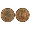 Image 1 : SPANISH MONARCHY: ELISABETH II - 5 Céntimos de Real. 1859. SEGOVIA. Restos de brillo original. (Leve