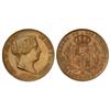 Image 1 : SPANISH MONARCHY: ELISABETH II - 25 Céntimos de Real. 1864. SEGOVIA. Bonita pátina. (Leve golpecito 
