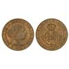 Image 1 : SPANISH MONARCHY: ELISABETH II - 1/2 Céntimo de Escudo. 1868. BARCELONA. O.M. Parte de brillo origin