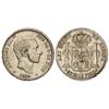 Image 1 : PESETA SYSTEM: ALFONSO XII - 50 Centavos de Peso. 1882. MANILA. (Leve grieta. Pequeños golpecitos en