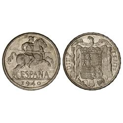 PESETA SYSTEM: ESTADO ESPAÑOL - 10 Cénitmos. 1940. SC. 