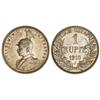 WORLD COINS: GERMAN EAST AFRICA - 1 Rupia. 1910-J. GUILLERMO II. HAMBURGO. AR. (Pequeñas rayitas). K