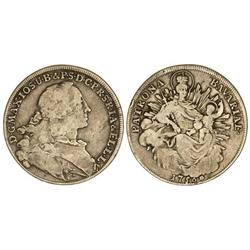 WORLD COINS: GERMAN STATES - Thaler. 1756. MAXIMILIANO JOSÉ III. BAVIERA. AR. Pátina. KM-223.2. MBC-