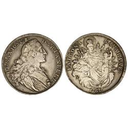 WORLD COINS: GERMAN STATES - Thaler. 1765. MAXIMILIANO JOSÉ III. BAVIERA. AR. (Rayas en reverso). KM
