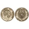 Image 1 : WORLD COINS: GERMAN STATES - 5 Marcos. 1875-E. ALBERTO. SAXONY-ALBERTINE. AR. (Golpecitos). KM-1237.