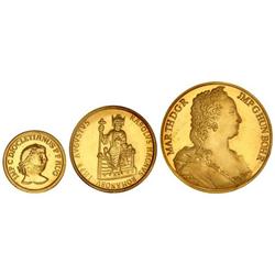 WORLD COINS: BELGIUM - Lote 3 monedas 25, 50 y 100 Ecu. 1989. AU. Diocleciano, Carlomagno y Mª Teres