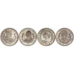 WORLD COINS: CUBA - Lote 4 monedas 50 Pesos. 1990. AR. Colón, Fernando ´El Católico´, Isabel ´La Cat