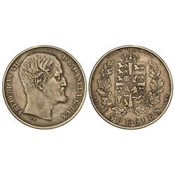WORLD COINS: DENMARK - Speciedaler. 1849-FK/VS. FEDERICO VII. AR. (Leves golpecitos). KM-744.1. MBC+