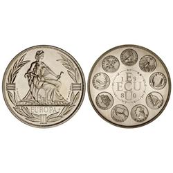 WORLD COINS: EUROPE - 1 Ecu. 1980. AR. Schon-XM1502b. FDC. 