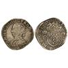 Image 1 : WORLD COINS: FRANCE - 1 Testón. 1563-H. CARLOS IX. LA ROCHELLE. AR. MBC-. 