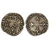 Image 1 : WORLD COINS: FRANCE - 1/4 Escudo. 1589-G. ENRIQUE III. RENNES. AR. MBC-. 