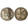 Image 1 : WORLD COINS: FRANCE - 1/4 Escudo. 1600-L. ENRIQUE IV. BAYONA. AR. (Algo recortada). MBC. 