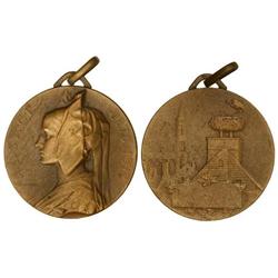WORLD MEDALS - Medalla conmemorativa de la Reincorporación de la Región de Alsacia. 1870-1914. FRANC