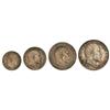 Image 1 : WORLD COINS: GREAT BRITAIN - Serie 4 monedas 1, 2, 3 y 4 Peniques. 1908. EDUARDO VII. AR. Maundy Set