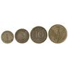 Image 1 : WORLD COINS: POLAND - Serie 4 monedas 1, 5, 10 y 20 Fenigow. 1917-FF y 1918-FF. Fe. Ocupación Aleman