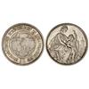Image 1 : WORLD COINS: SWITZERLAND - 5 Francos. 1865. FESTIVAL DE TIRO: SCHAFFHAUSEN. AR. Helvetia sentada con