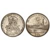 Image 1 : WORLD COINS: SWITZERLAND - 5 Francos. 1881. FESTIVAL DE TIRO: FRIBOURG. AR. (Pequeños golpecitos). K