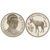 Image 1 : WORLD COINS: ZAIRE - 5 Zaires. 1975. AR. Conservación de la Fauna. Tirada: 6.431 piezas. KM-10. PROO