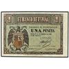 Image 1 : SPANISH BANK NOTES: ESTADO ESPAÑOL - 1 Peseta. 28 Febrero 1938. Serie G. Ed-D28a. EBC-. 