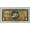 Image 1 : SPANISH BANK NOTES: ESTADO ESPAÑOL - 1 Peseta. 4 Septiembre 1940. Carabela. Serie A. Ed-D43a. SC. 
