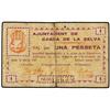 Image 1 : PAPER MONEY OF THE CIVIL WAR: CATALUNYA - 1 Pesseta. 16 Febrer 1937. Aj. de CASSÀ DE LA SELVA. MUY R