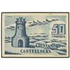 Image 1 : PAPER MONEY OF THE CIVIL WAR: CATALUNYA - 50 Cèntims. S/F. Aj. de CASTELLSERÀ. AT-765a; T-888a. SC. 