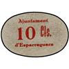 Image 1 : PAPER MONEY OF THE CIVIL WAR: CATALUNYA - 10 Cèntims. S/F. Aj. d´ESPARRAGUERA. Cartón. (Algo sucio).
