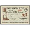 Image 1 : PAPER MONEY OF THE CIVIL WAR: CATALUNYA - 1 Pesseta. Maig 1937. C.M. de FLIX. (Algo sucio). ESCASO. 