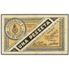 Image 1 : PAPER MONEY OF THE CIVIL WAR: CATALUNYA - 1 Pesseta. 11 Juny 1937. Aj. d´HORTS DEL LLOBREGAT. Serie 