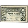 Image 1 : PAPER MONEY OF THE CIVIL WAR: CATALUNYA - 1 Pesseta. 4 Setembre 1937. Aj. de JUNEDA. ESCASO. AT-1293