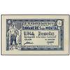 Image 1 : PAPER MONEY OF THE CIVIL WAR: CATALUNYA - 1 Pesseta. S/F. Aj. de LLAVANERES DE MONTAL. (Leves mancha