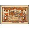 Image 1 : PAPER MONEY OF THE CIVIL WAR: CATALUNYA - 1 Pesseta. 1 Maig 1937. Aj. de MONTORNÈS DEL VALLÈS. (Leve